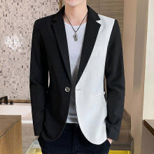 (Asia M 45-52kg,black 3)Men's Blazer Suit Jacket 2024 Spring New Fashion Korean Slim Suit Jacket Social Prom Dress Jacket Men's High Quality Clothing