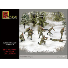 Russian Infantry Winter Dress WWII (40) (Plastic) 1-72 Pegasus