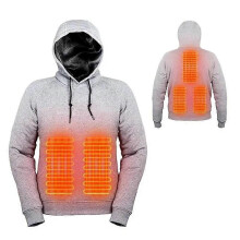 (S,Gary)Outdoor Electric USB Heating Sweaters Men Winter Warm Heated Hoodies Fashion Charging Heat Jacket Sportswear For Women