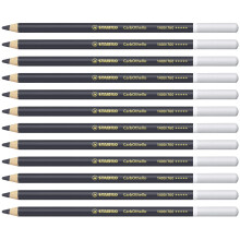 STABILO CarbOthello Pastel Chalk Pencils - Neutral Black (Box of 12)