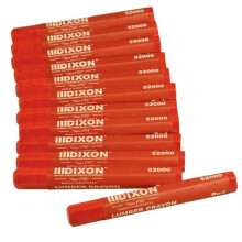 Dixon 52000 Holzmarkierungsstifte, Rot, 12er-Pack