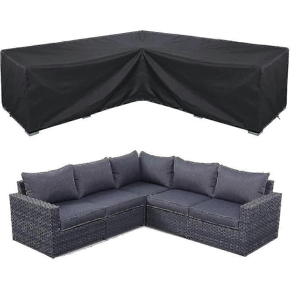 (320*320*80cm)Housse de Canapé d'Angle Housse de Meuble de Jardin Imperméable Housse de Meuble Sectionnel d'Extérieur Haute Qualité