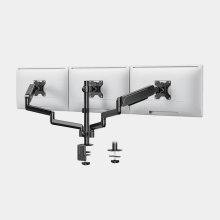 3x24″ Triple Screen Monitors - Gas Lift Arm Stand - (1920 x 1080) - 3xHDMI - Refurbished