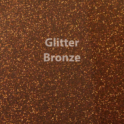 Siser Glitter HTV 20" x 12" - Vinil Transferente Térmico (Bronze)