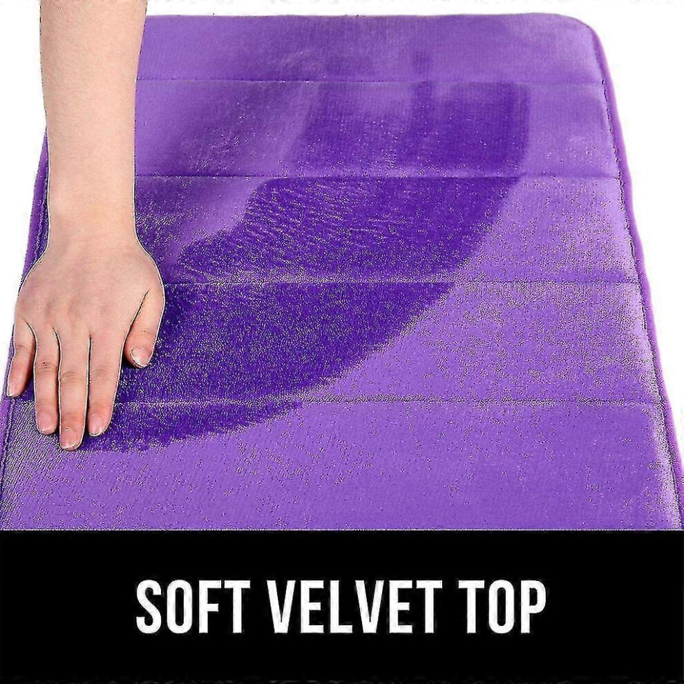 (50*160cm,violet)Tapis de salle de bain Tapis de bain absorbant antidérapant Tapis de bain lavable-30x50 Cm(beige)