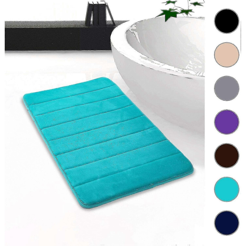 (50*160cm,vert paon)Tapis de salle de bain Tapis de bain absorbant antidérapant Tapis de bain lavable-30x50 Cm(beige)