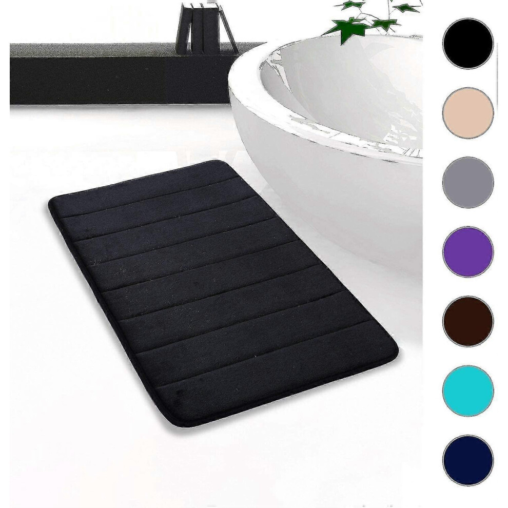 (60*90cm,Noir)Tapis de salle de bain Tapis de bain absorbant et antidérapant Tapis de bain lavable-30x50 Cm(beige)