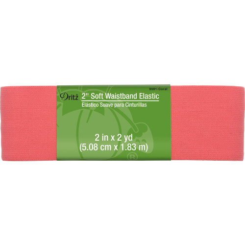 Dritz 2"""" weicher Bund, elastisch, Koralle