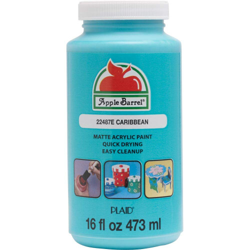 Apple Barrel Caribbean Acrilic Paint 16 FL Oz (pachet de 1) 1