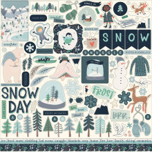 CARTA BELLA Snow Mult Fun Stckrs 12x12Elemt Elemente