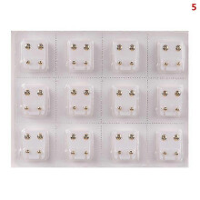 (12pair,5)24pcs boucles d'oreilles médicales Piercing Tool Ear Stud boucles d'oreilles en acier chirurgical Femmes
