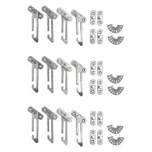 12 Pack Window Restrictor Locks Window Restrictor Hook Stainless Steel Child Lock Restrictor with S