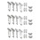 12 Pack Window Restrictor Locks Window Restrictor Hook Stainless Steel Child Lock Restrictor with S 1