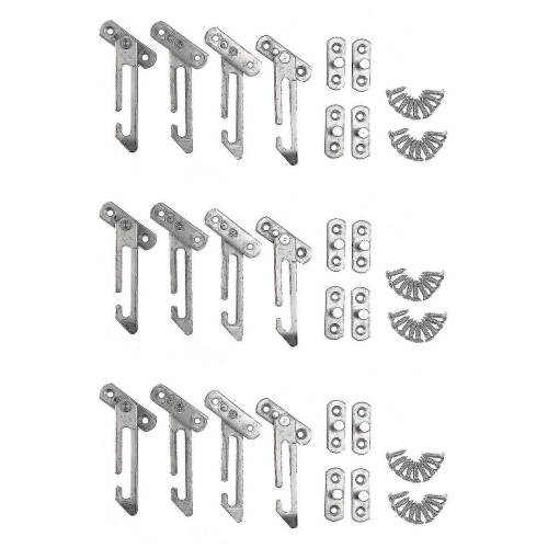 12 Pack Window Restrictor Locks Window Restrictor Hook Stainless Steel Child Lock Restrictor with S
