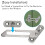 12 Pack Window Restrictor Locks Window Restrictor Hook Stainless Steel Child Lock Restrictor with S 3