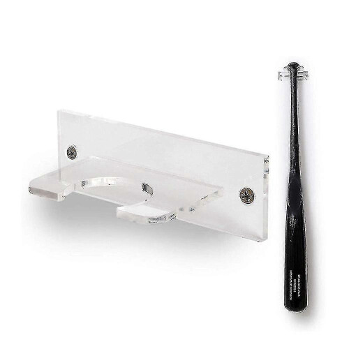 Baseball Bat Holder for Vertical Display Acrylic Bat Hanger (1 Piece, Transparent) 1