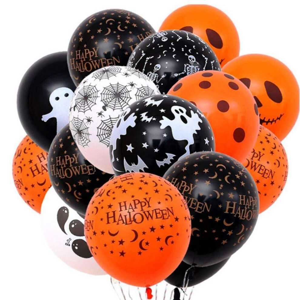 (as the picture, 10 pcs) Bat Festival Supplies Halloween Balloon Halloween Party Balloons For Ghost Festival Halloween