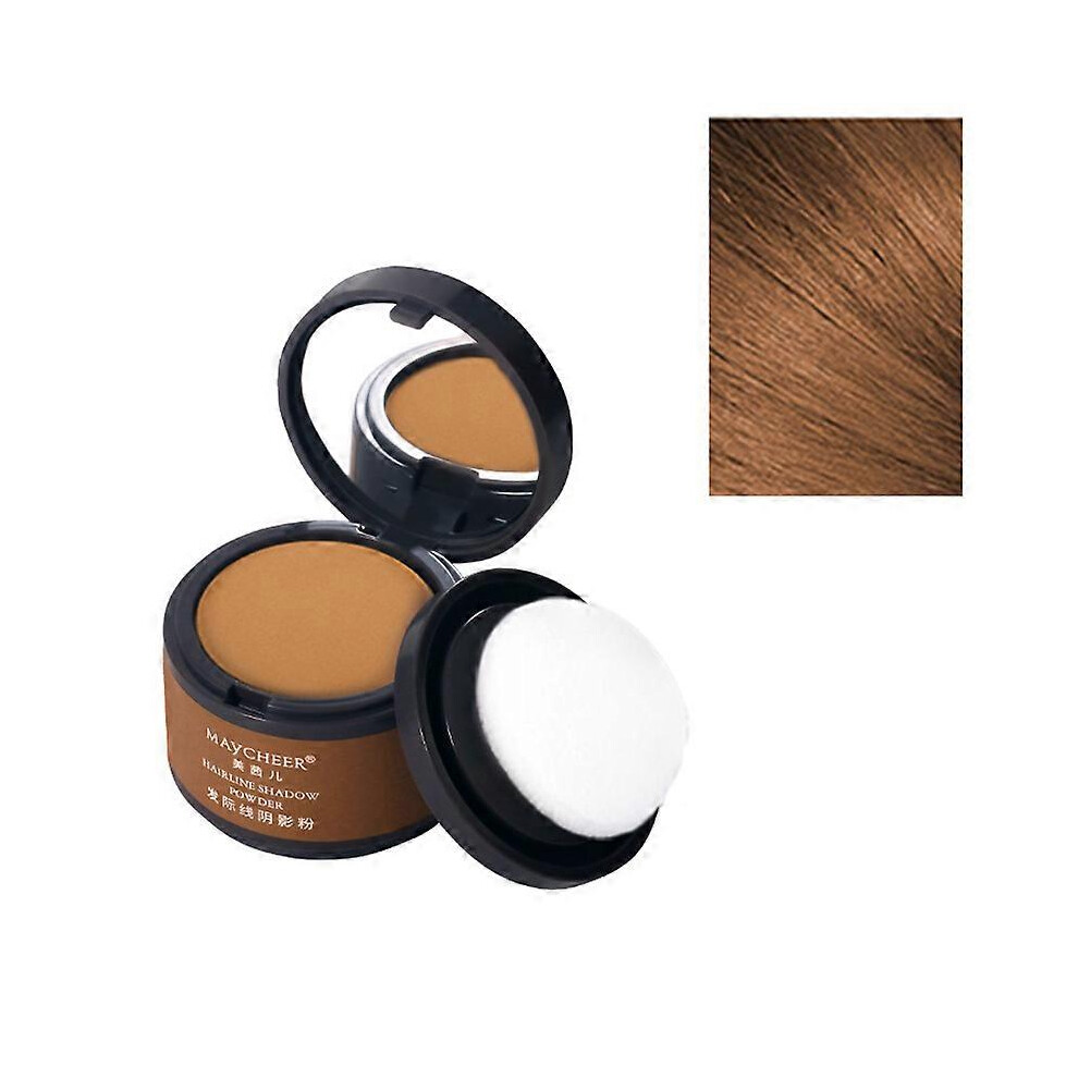 (COLOR 4) Hairline Powder Root Touch Up, Hair Toppers Root Cover Up for Thinning Hair