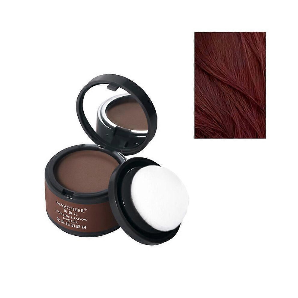 (COLOR 6) Hairline Powder Root Touch Up, Hair Toppers Root Cover Up for Thinning Hair