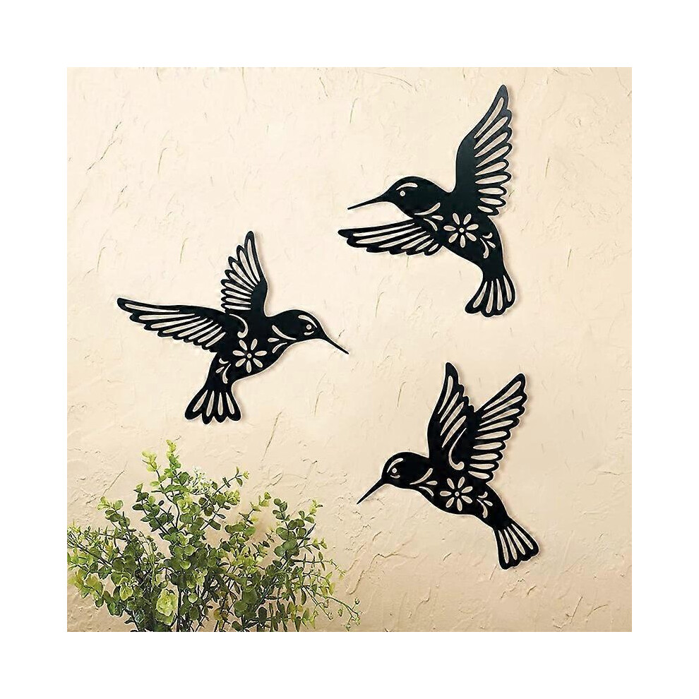 Metal Hummingbird Wall Art Decor Black Metal Wall Art