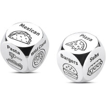 2 Pcs Anniversary Date Night Gifts for Couples Food Decision Dice Decider