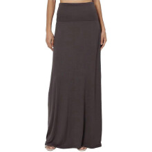 (M, Light Brown) Long Skirts for Women Fall Winter Maxi Skirt High Waist