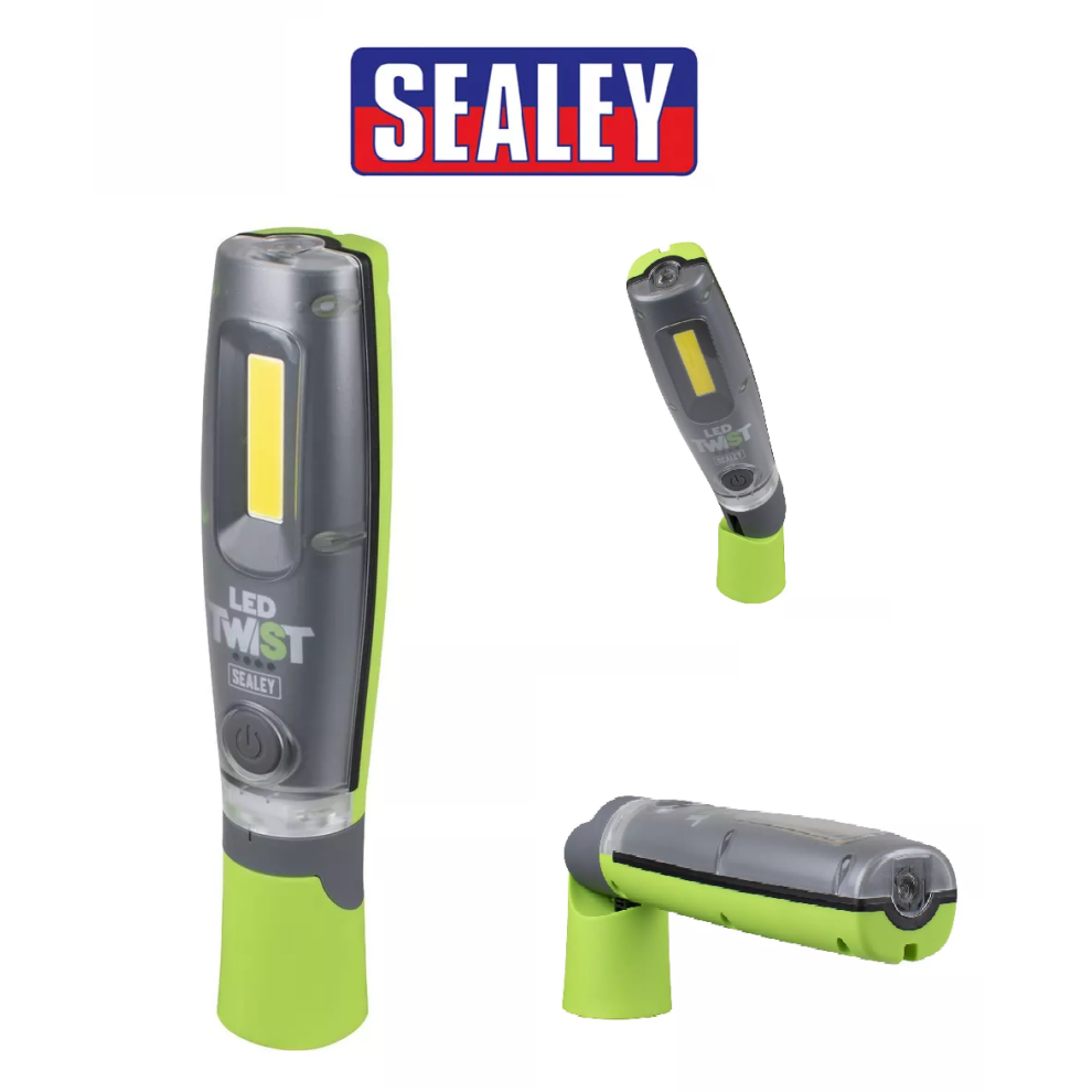 Sealey Inspection Torch Lamp 8W Led Rechargeable Magnetic 1000 Lumens Led1001g