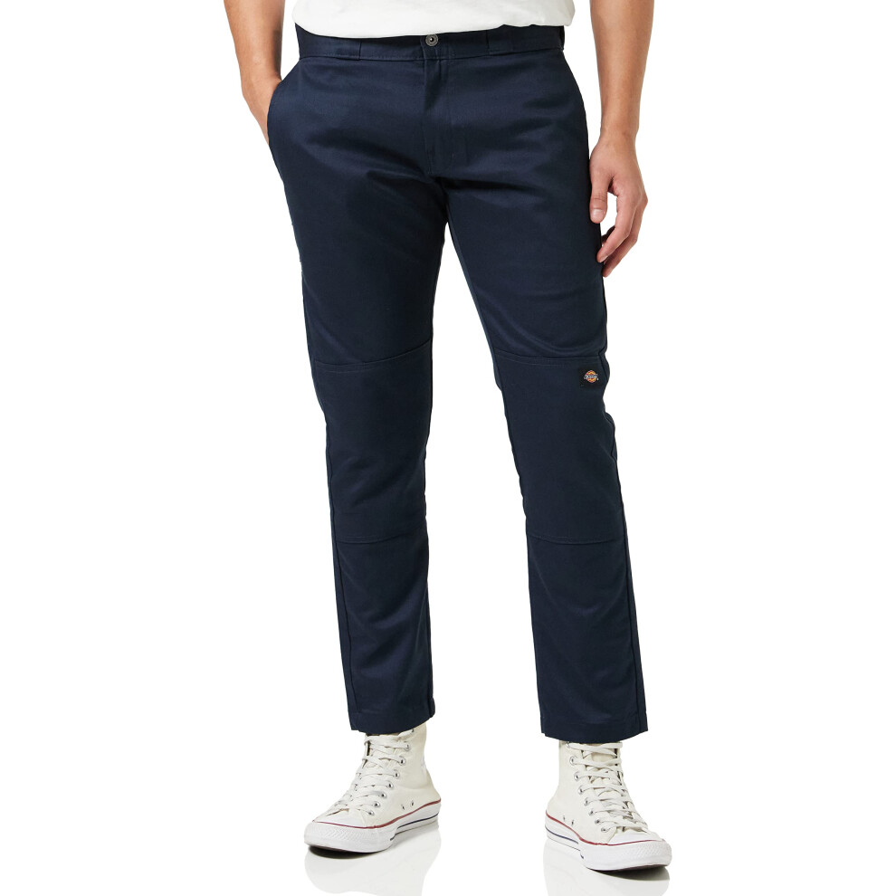Dickies mens Skinny-straight Double Knee Work Pants  Dark Navy  42W x