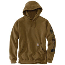 Sweat à capuche homme Carhartt ajusté mi-épais Oiled Walnut heather Grand
