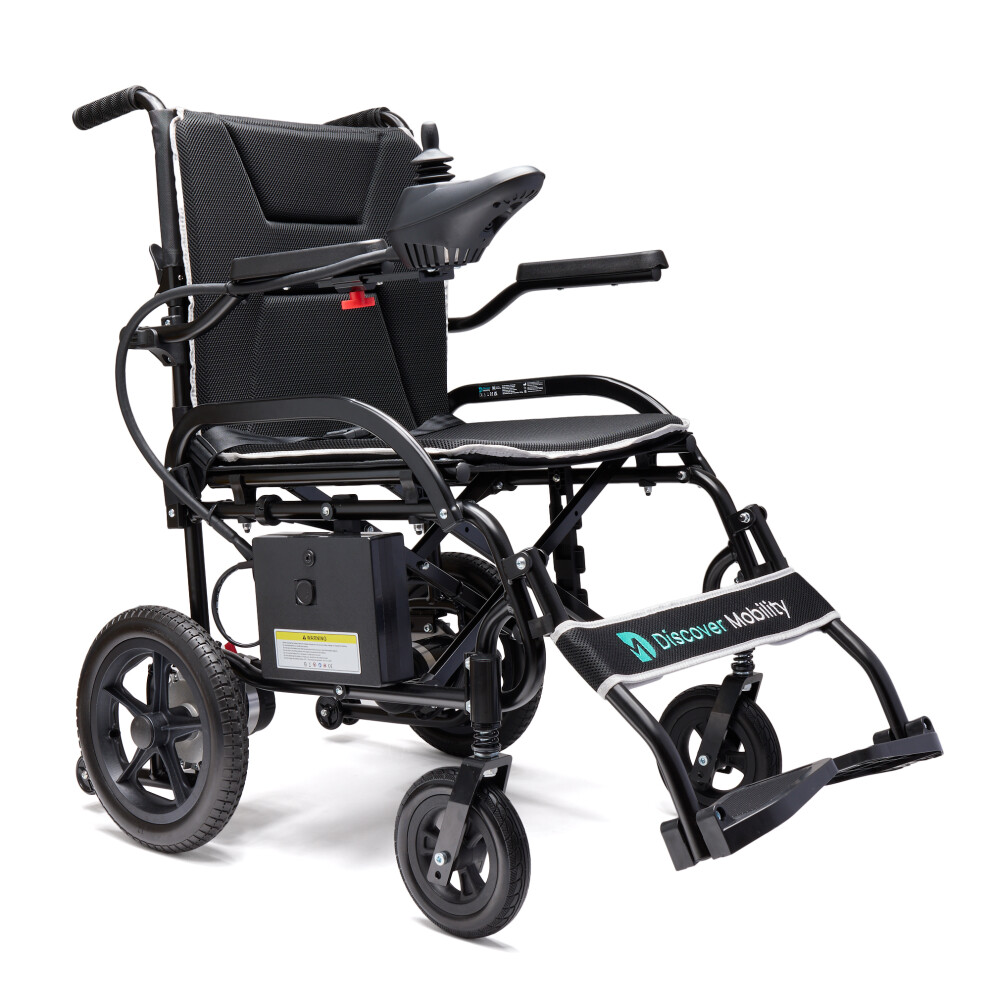 (Black) Discover Mobility Dash Lite Electric Wheelchair Lightweight 18.8kg