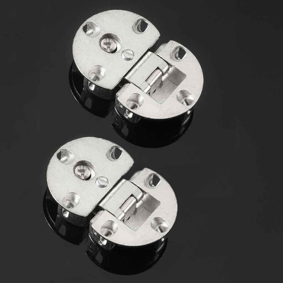 (Style 2) Hardware Adjustable Cabinet Door Flap Hidden Hinge Self-supporting Folding Hinges 90 Degrees
