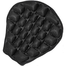 (As show, One size) Motorcycle Seat Cushion Fillable Single Seat Pressure Relief Ride Seat Pads Shock Resistant