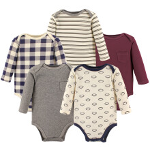 Hudson baby baby piger langærmet bodysuits bodysuit burgunder fodbold 18-24 måneder os