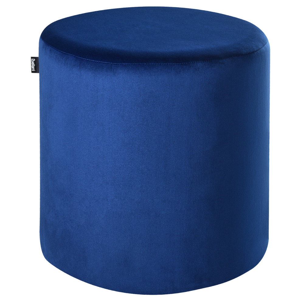 Pouffe LOVETT Velvet 47 cm 47 cm Dark Blue
