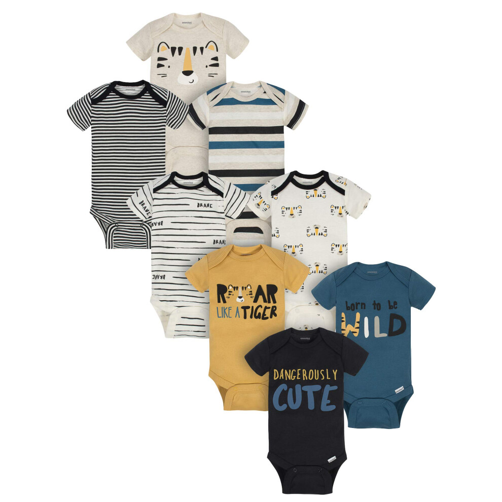 Onesies Brand Baby Boy's 8-Pack Short Sleeve Mix & Match Bodysuits Da