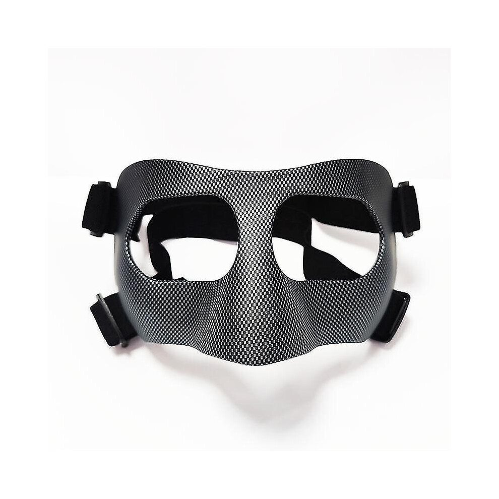 (grey) Sports Nose Helmet Basketball Mask Nose Guard Face Shield Protective Mask With Adjustable Elastic Strap Anti-collision Equipment
