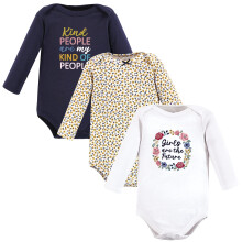 Unisex bavlnen body s dlh m ruk vom Hudson Baby pre dievcat - bud cnost novorodencov