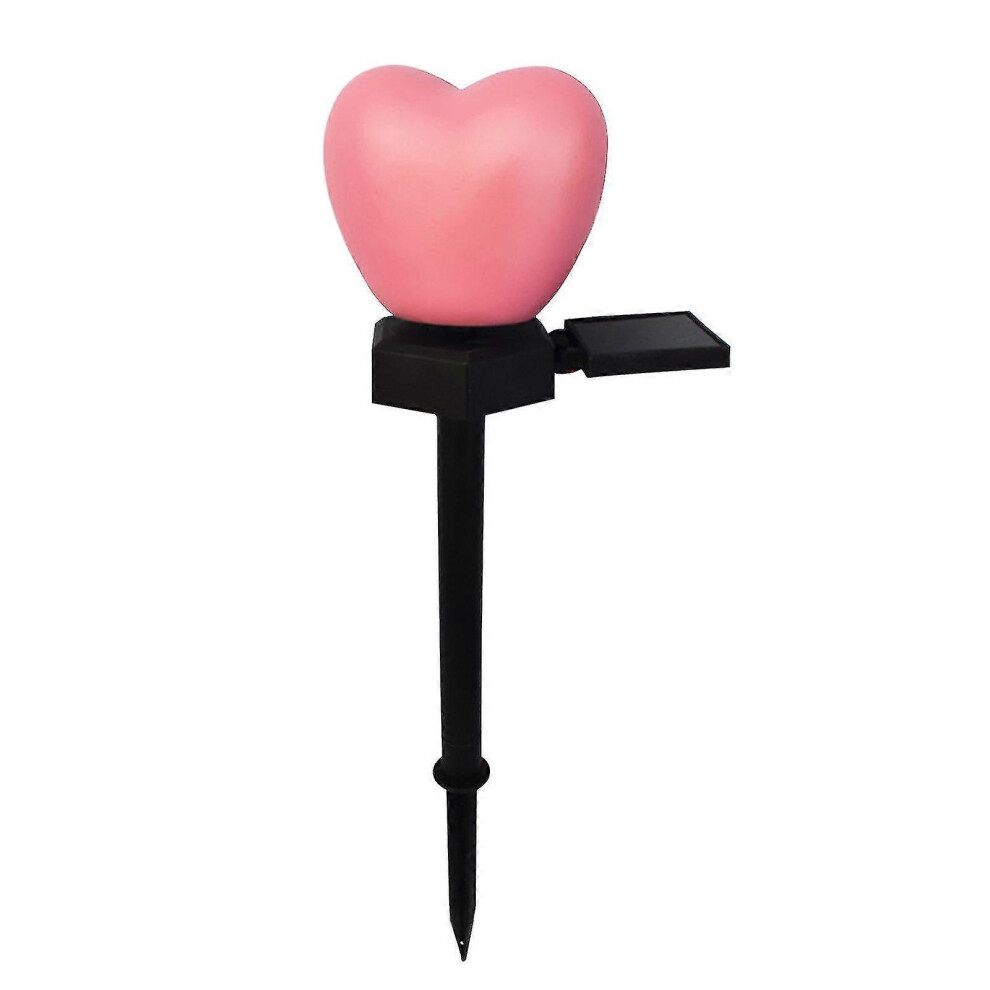 (2pcs, One size) 2/4pcs Solar Led Outdoor Heart Garden Lighting, Ip65 Waterproof Lamp, Automatic Charging Solar Garden Light-image-OPC-PG5KG56-NEW