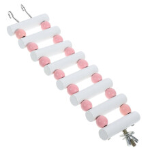 (20.00X6.00X1.40CM, As Shown) Wooden Hamster Ladder Bridge Small Animal Climbing Ladder Rat Cage Climbing Toy