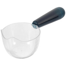 (19.50X9.00X7.00CM, As Shown) Scale Design Plastic Pet Food Spoon Handheld Nonslip Dog Food Scoop Dogs Cats Food Clip