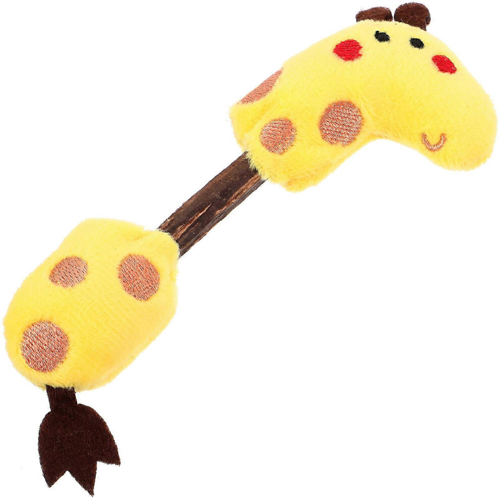 Kricely (13.00X5.00x2.00cm, ) Cat Chew Toy Cat Molar Stick Interactive Silvervine Rod Cat Kitten Plaything Yellow