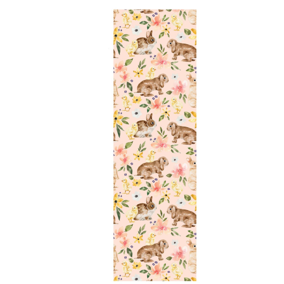 (Rw451, 45X200cm) Peel And Stick Bunny Wallpaper, Self-Adhesive Rabbits Magic Forest Wall Murals, Use As Wall Paper, Contact Paper Or Shelf Paper 6915070003421