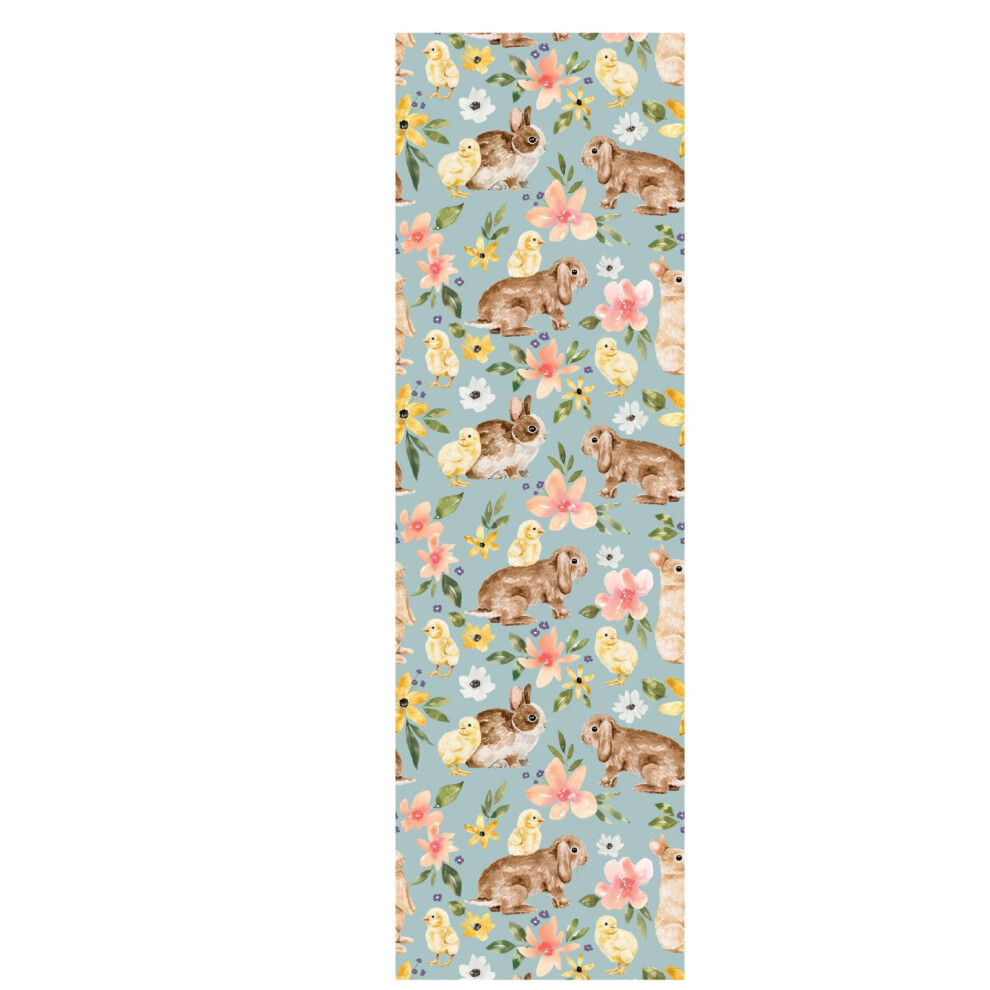 (Rw452, 45X300cm) Peel And Stick Bunny Wallpaper, Self-Adhesive Rabbits Magic Forest Wall Murals, Use As Wall Paper, Contact Paper Or Shelf Paper 6915070003452