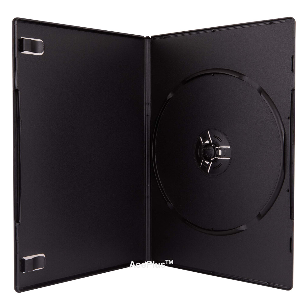Pouzdra Aceplus 10Ks Black Slim Single Dvd; 7 Mm Ultratenk Tloutka S Pruhlednm Obalem Z Prvotrdnho Plastu (10 Balen)-image