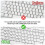 (2pcs pacote) adesivos de teclado em ingl   s 5