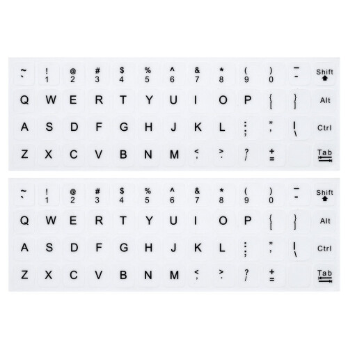 (2pcs pacote) adesivos de teclado em ingl   s