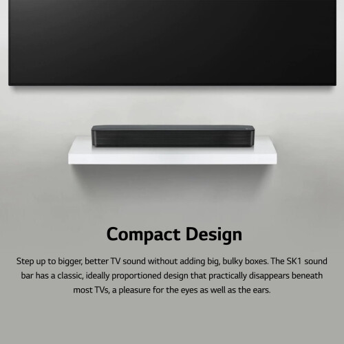 LG LG SoundBar SK1 2.0 CH barra de som compacta com Bluetooth 1