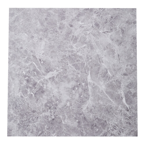 Living And Home 24Pcs Grey Marble Texture Square Self-adhesive PVC Flooring Tile 2