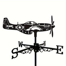 Rost -Sicht -Kampfflug -Jet -Wind Vane - Perfekt für Dachgärten, Schuppen, Residenzen und Gewächshäuser