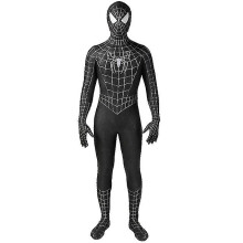 (black, 100) Black/red Tobey Maguire Spiderman Costume - Perfect For Cosplay Halloween (adults/kids)